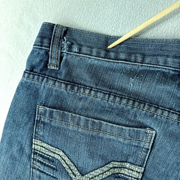 Seven Souls Mens Jeans Blue Tag Size 34x33 (36x34) Bootcut Medium Wash Denim - Picture 3 of 14